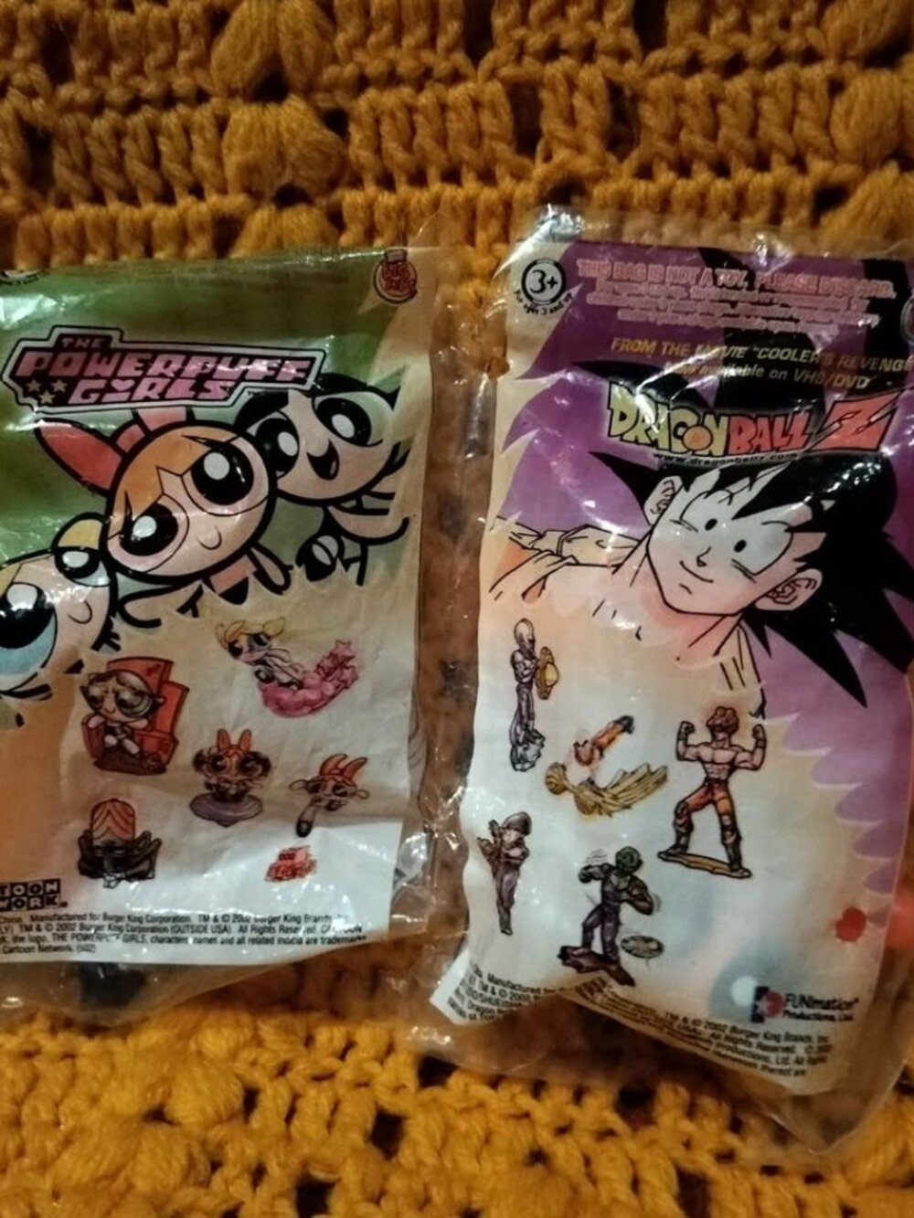 Powerpuff Girls Bubbles Dragon Ball Z Krillin Mcdonalds Happy Meal Toys - Sealed